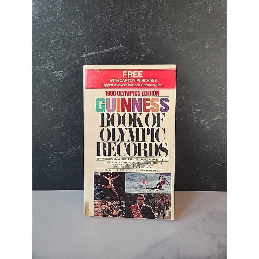 1980 Olympic Edition Guinness Book Of Olympic Records Paperback
